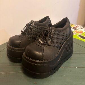 Demonia Black Platform Women's Shoes